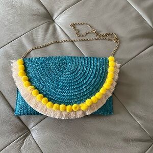 Raffia Crossbody or Clutch Bag